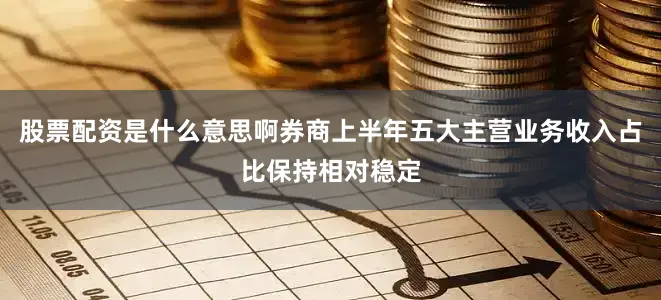 股票配资是什么意思啊券商上半年五大主营业务收入占比保持相对稳定